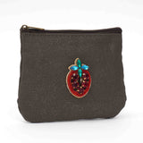 メタリックフラットポーチ｜フルーツ