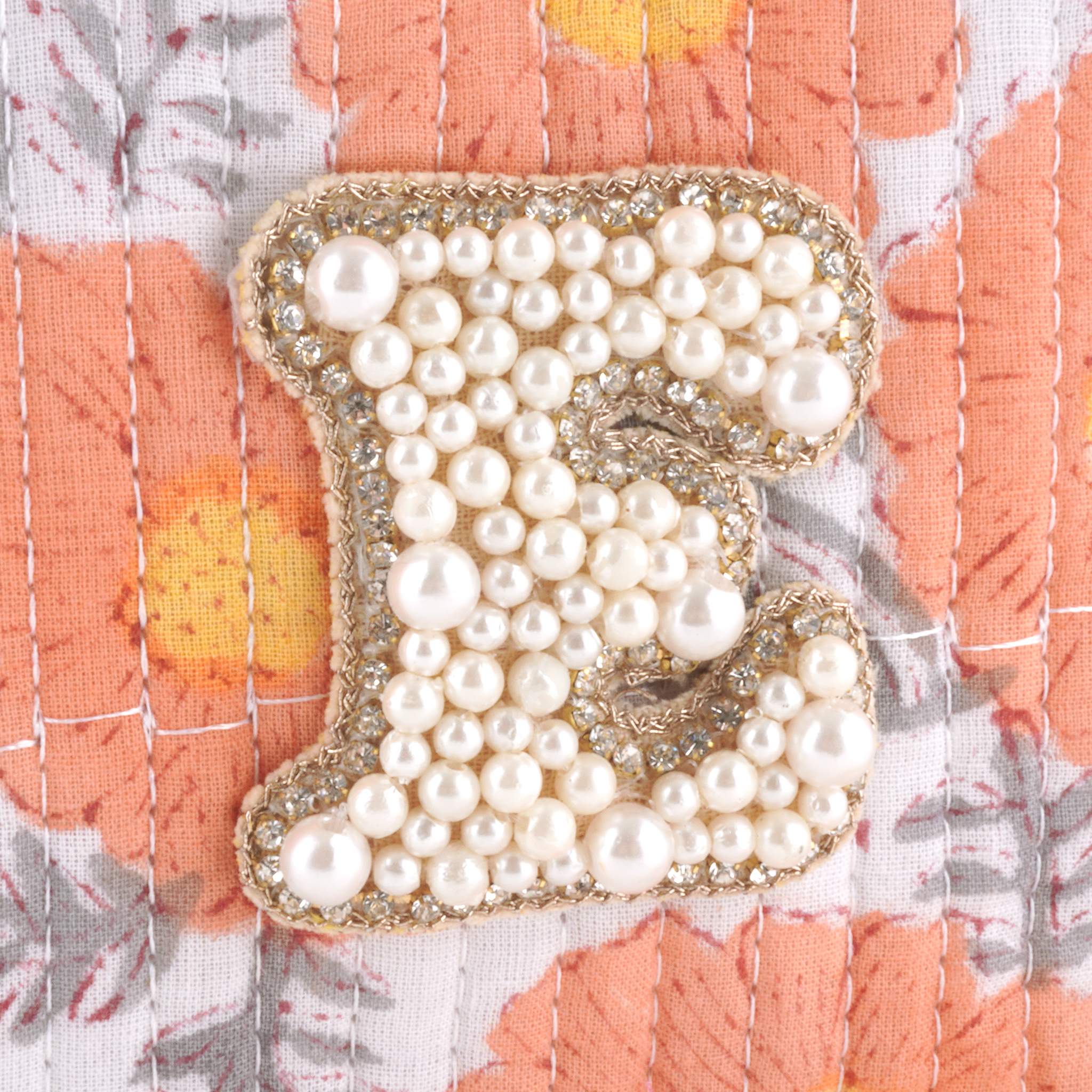 ブロックプリントポーチ｜E