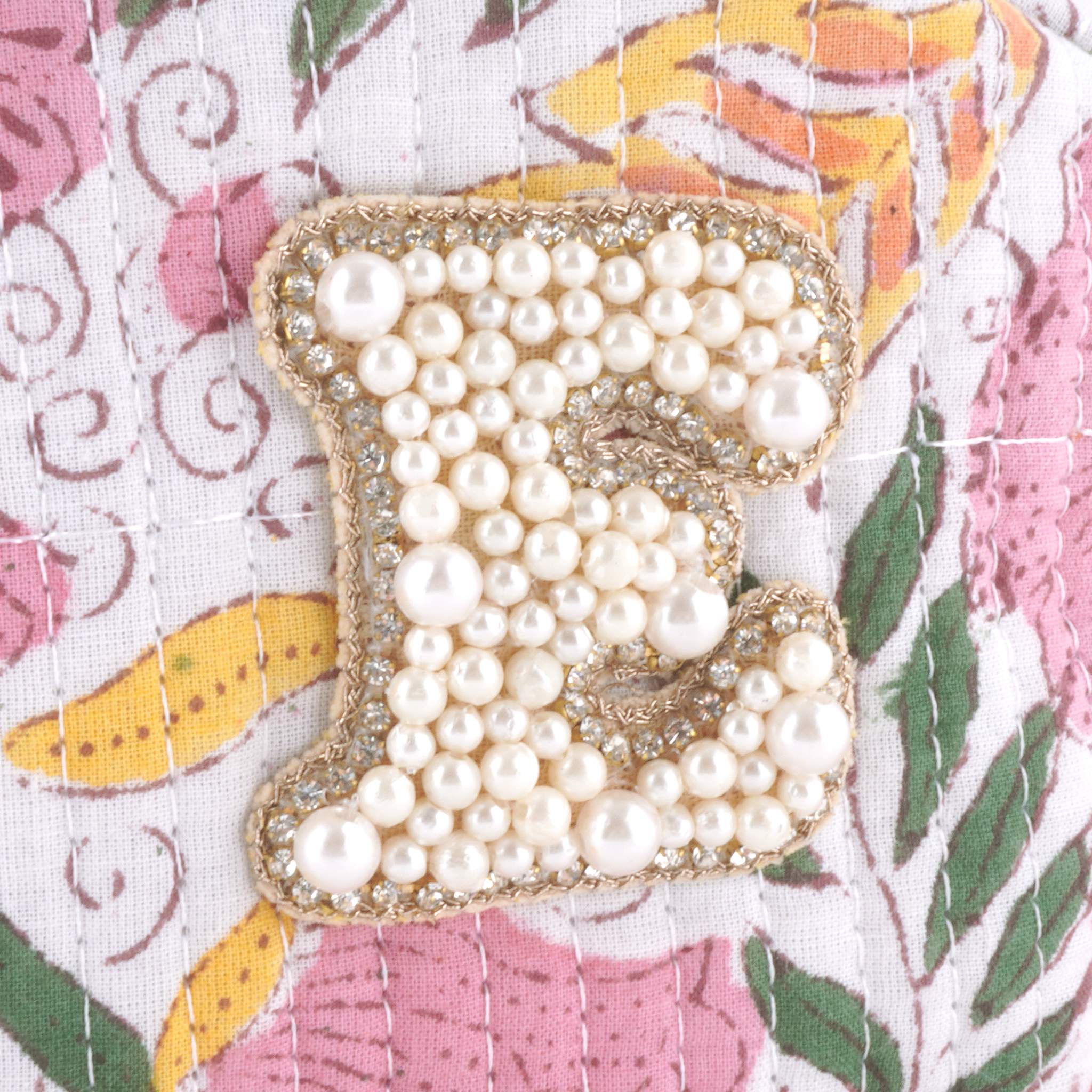 ブロックプリントポーチ｜E