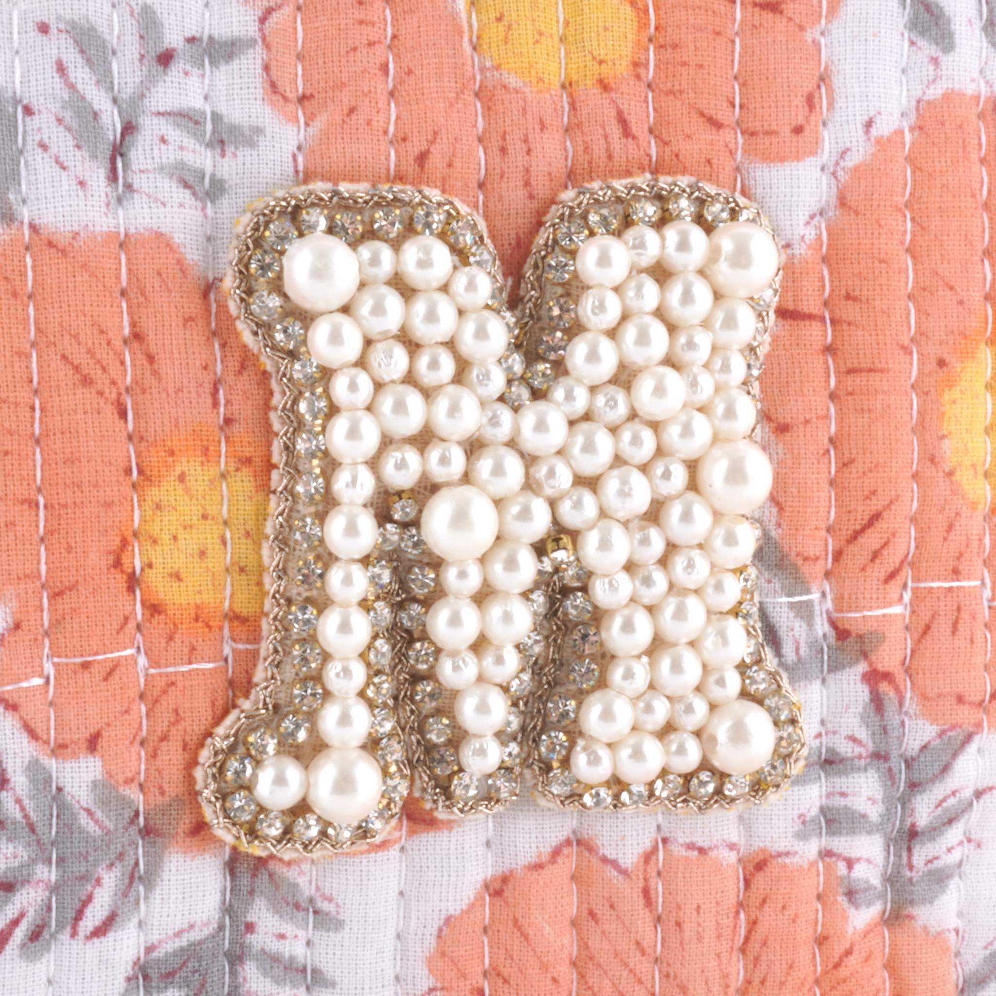 ブロックプリントポーチ｜M