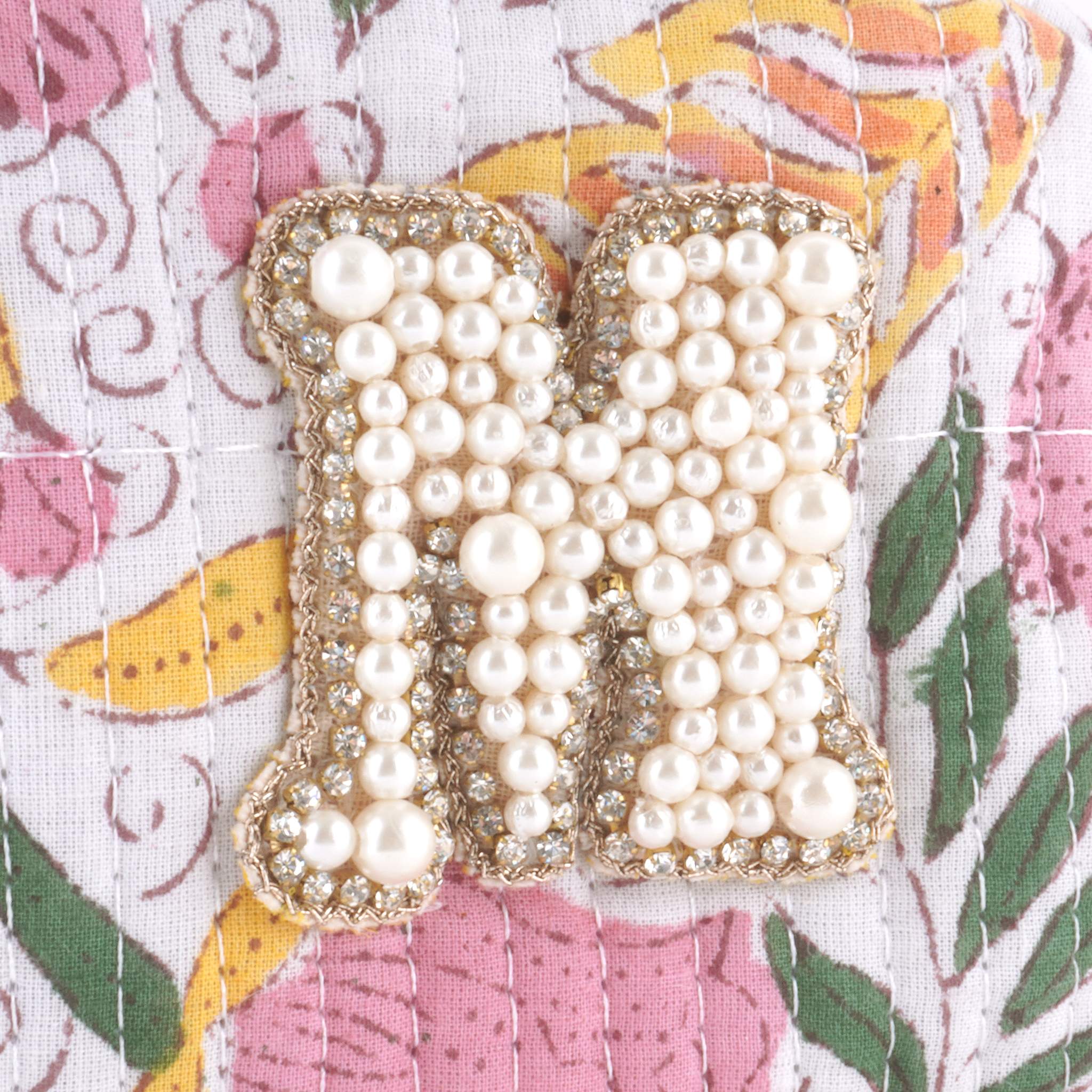 ブロックプリントポーチ｜M