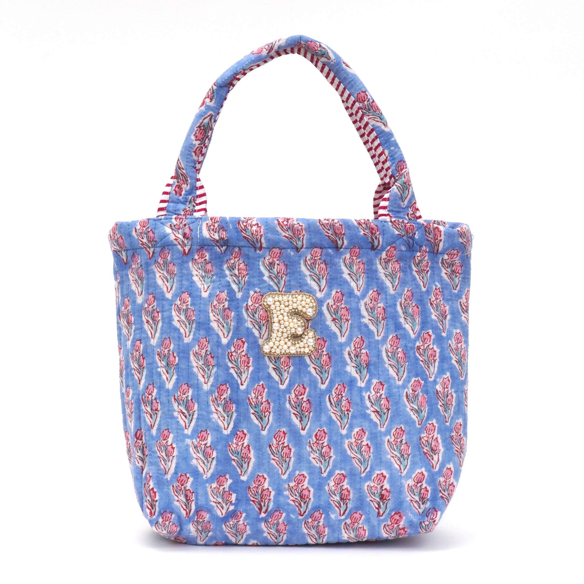 ブロックプリントバッグ｜E