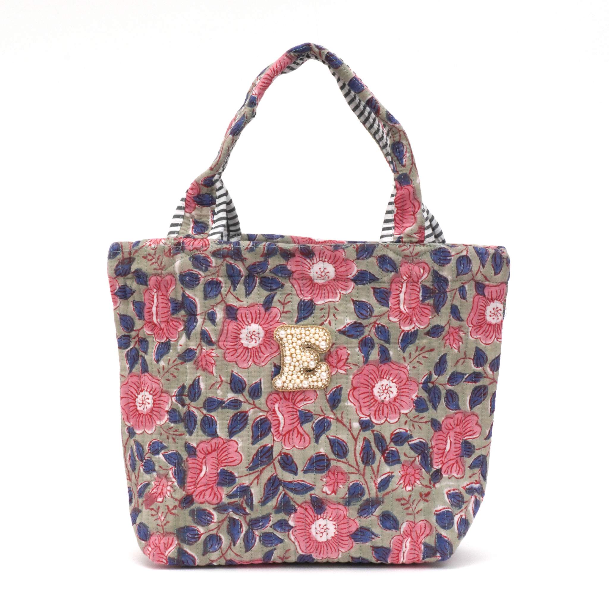 ブロックプリントバッグ｜E