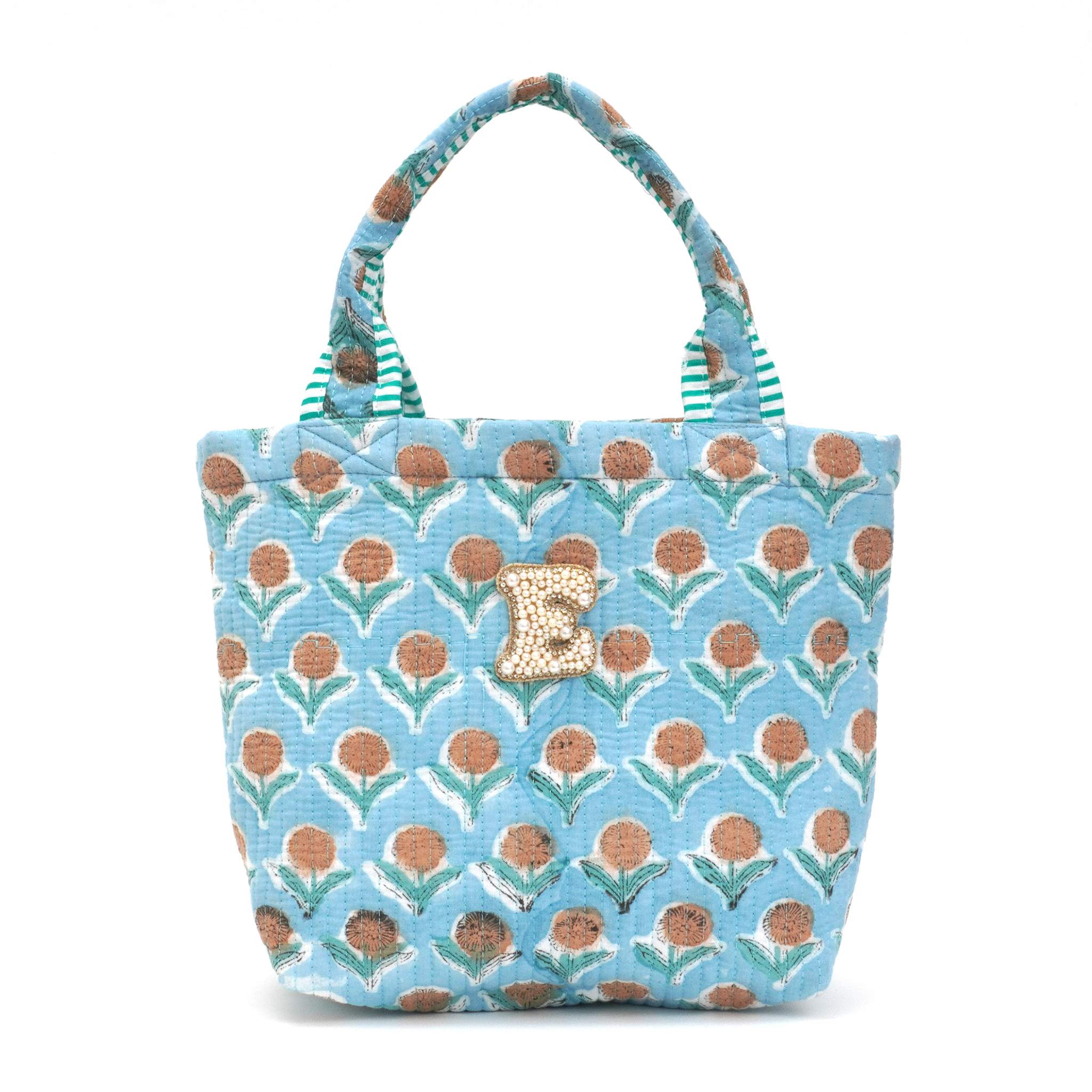 ブロックプリントバッグ｜E