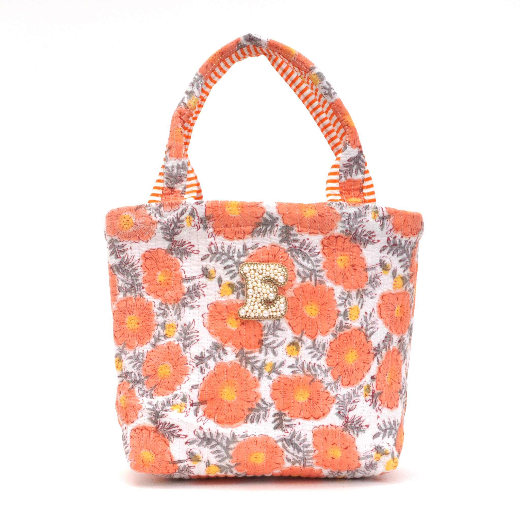 ブロックプリントバッグ｜E