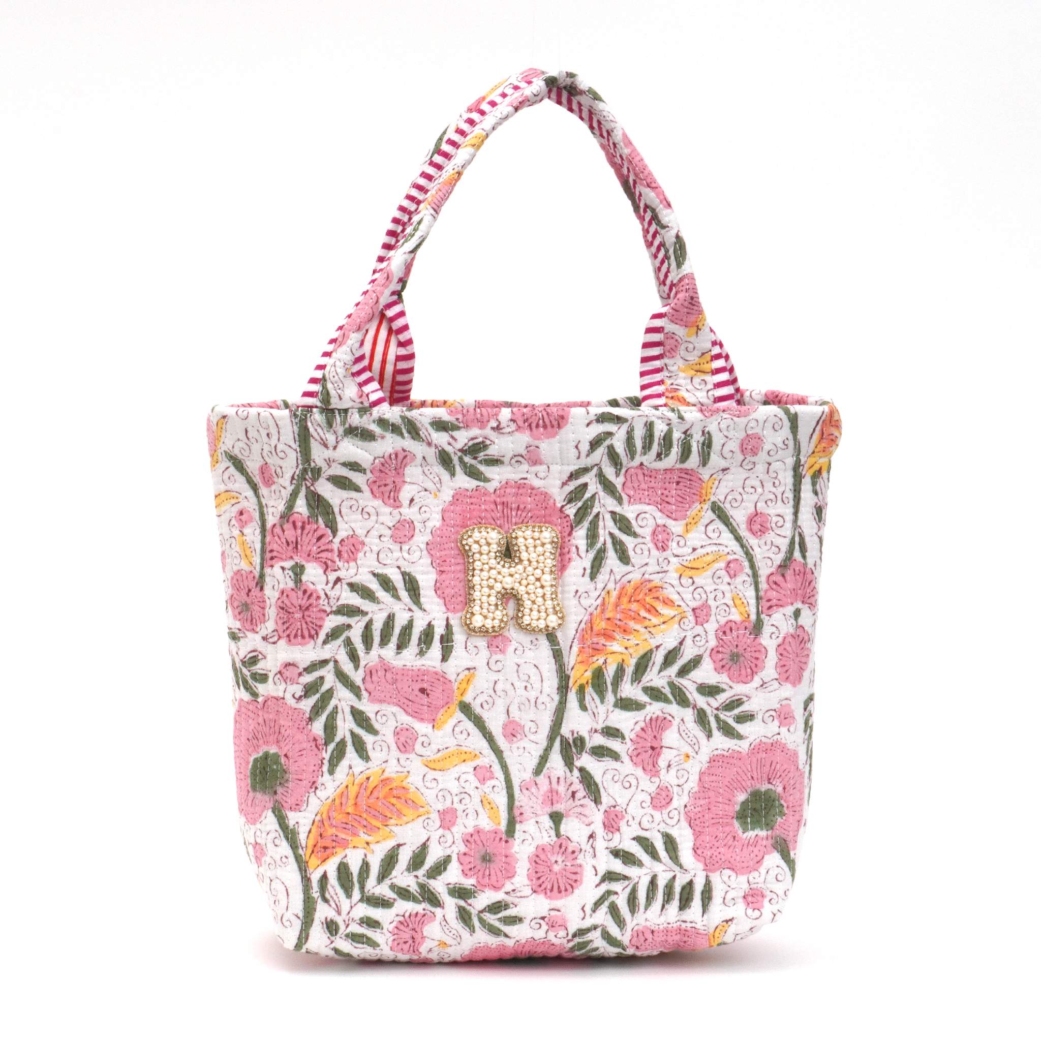 ブロックプリントバッグ｜H