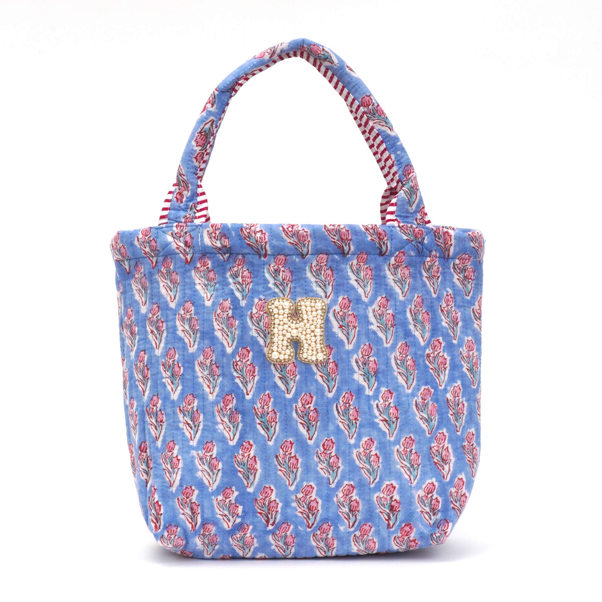 ブロックプリントバッグ｜H