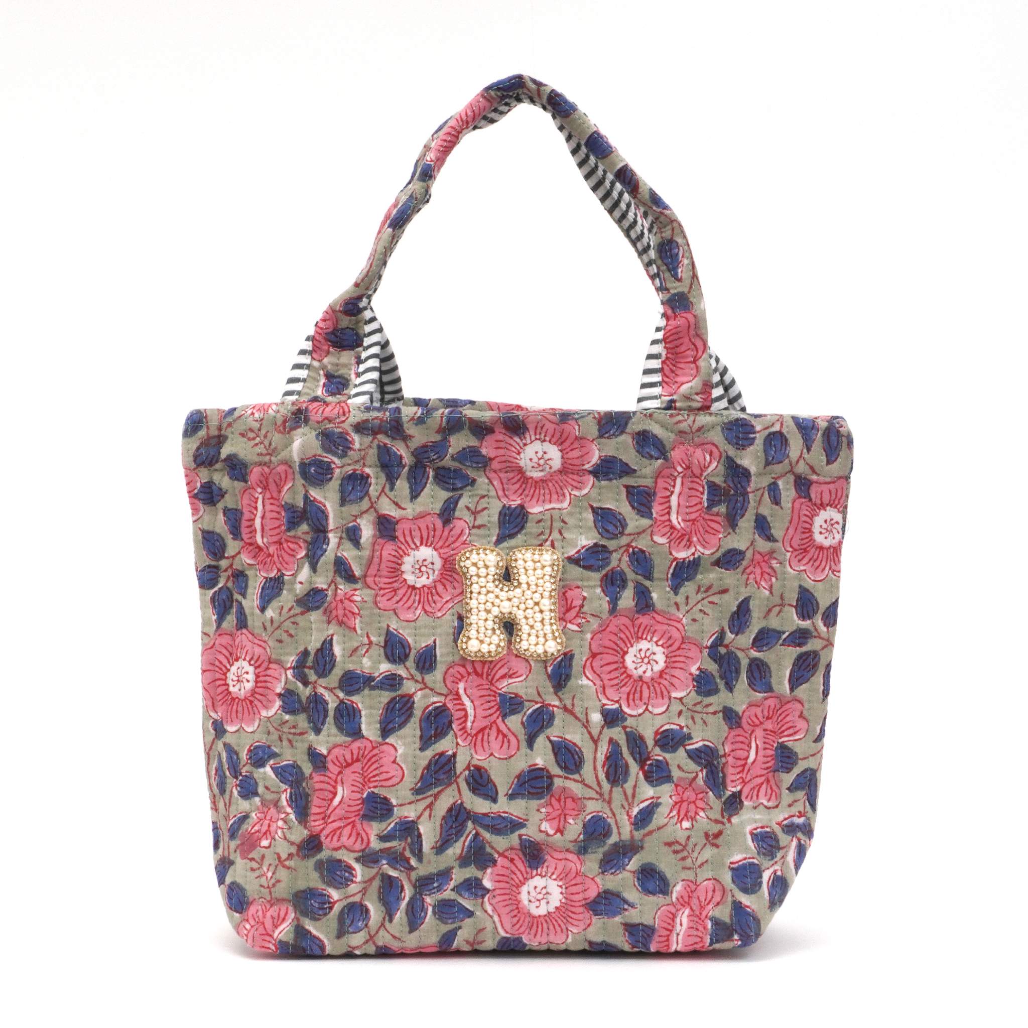 ブロックプリントバッグ｜H