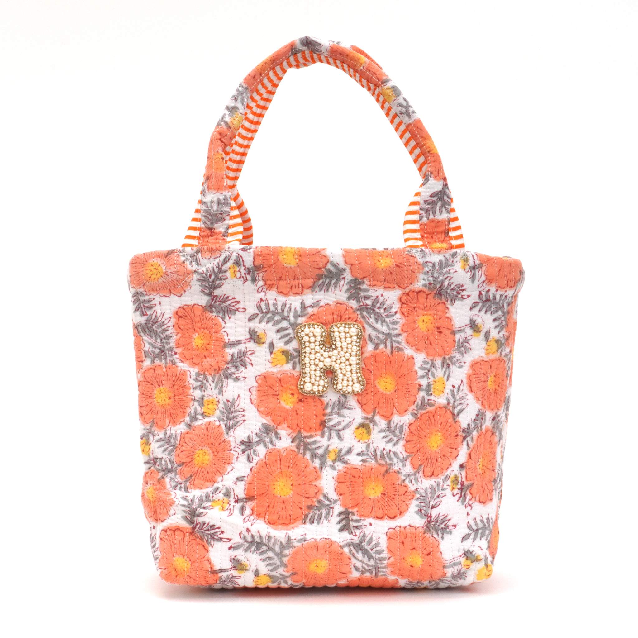 ブロックプリントバッグ｜H