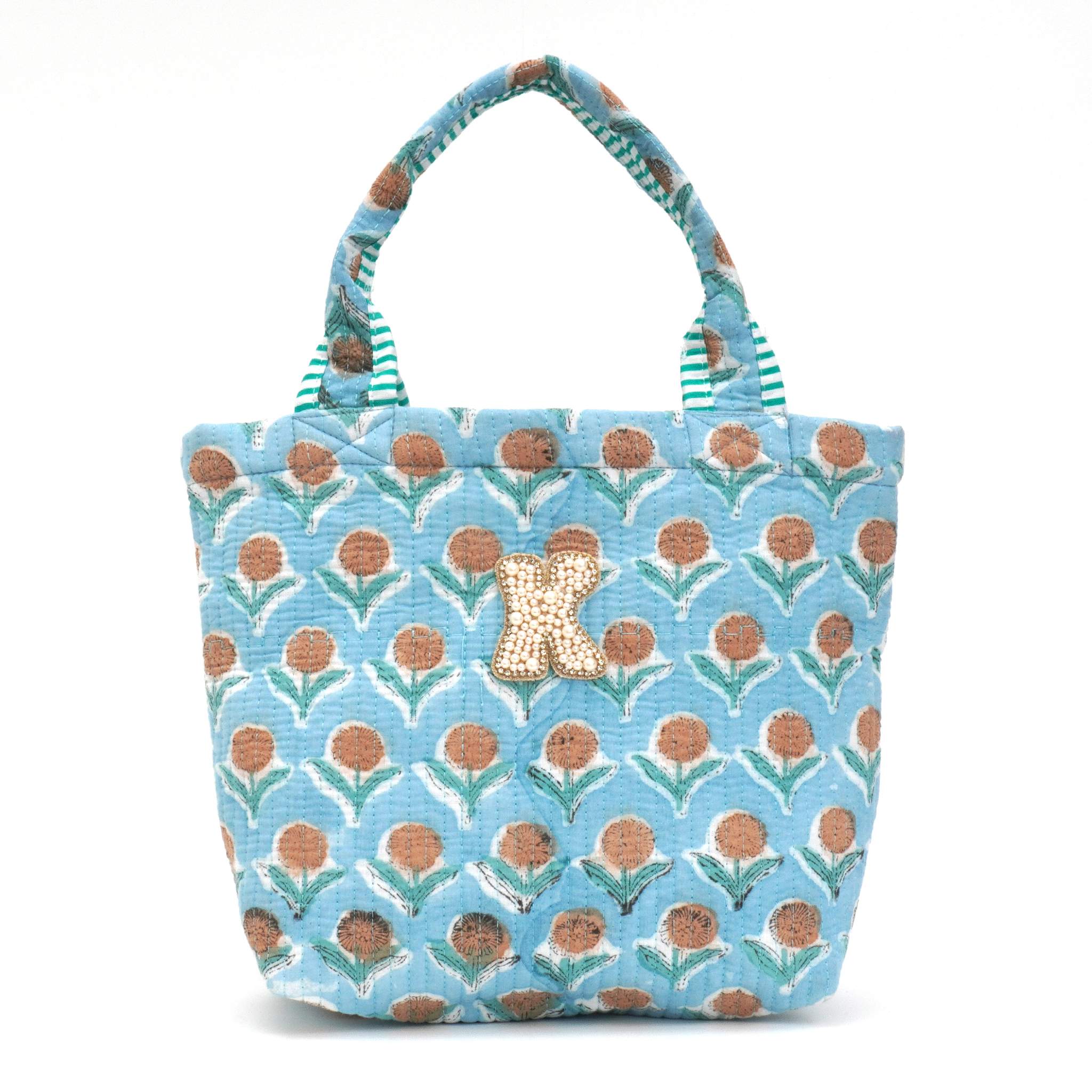 ブロックプリントバッグ｜K