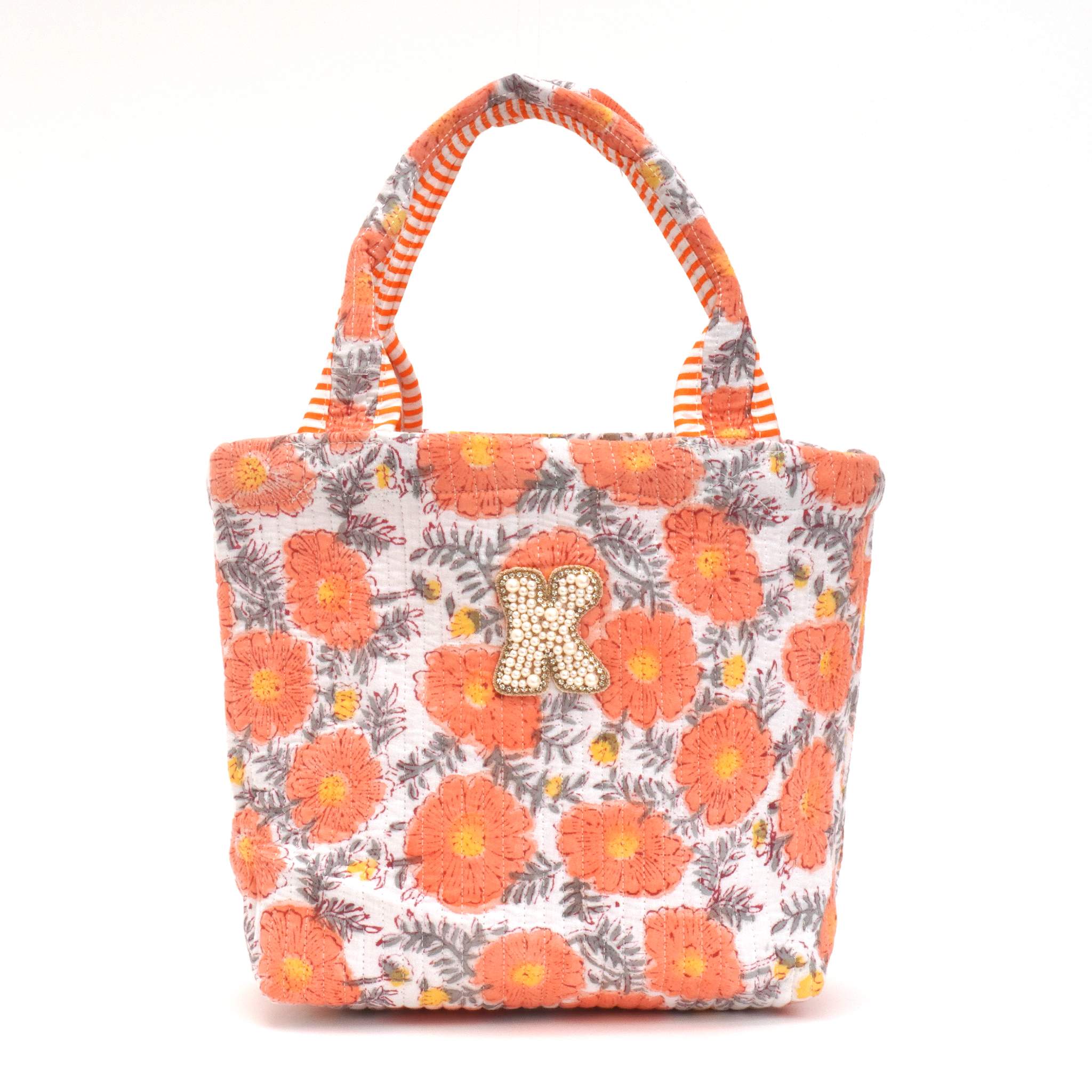 ブロックプリントバッグ｜K