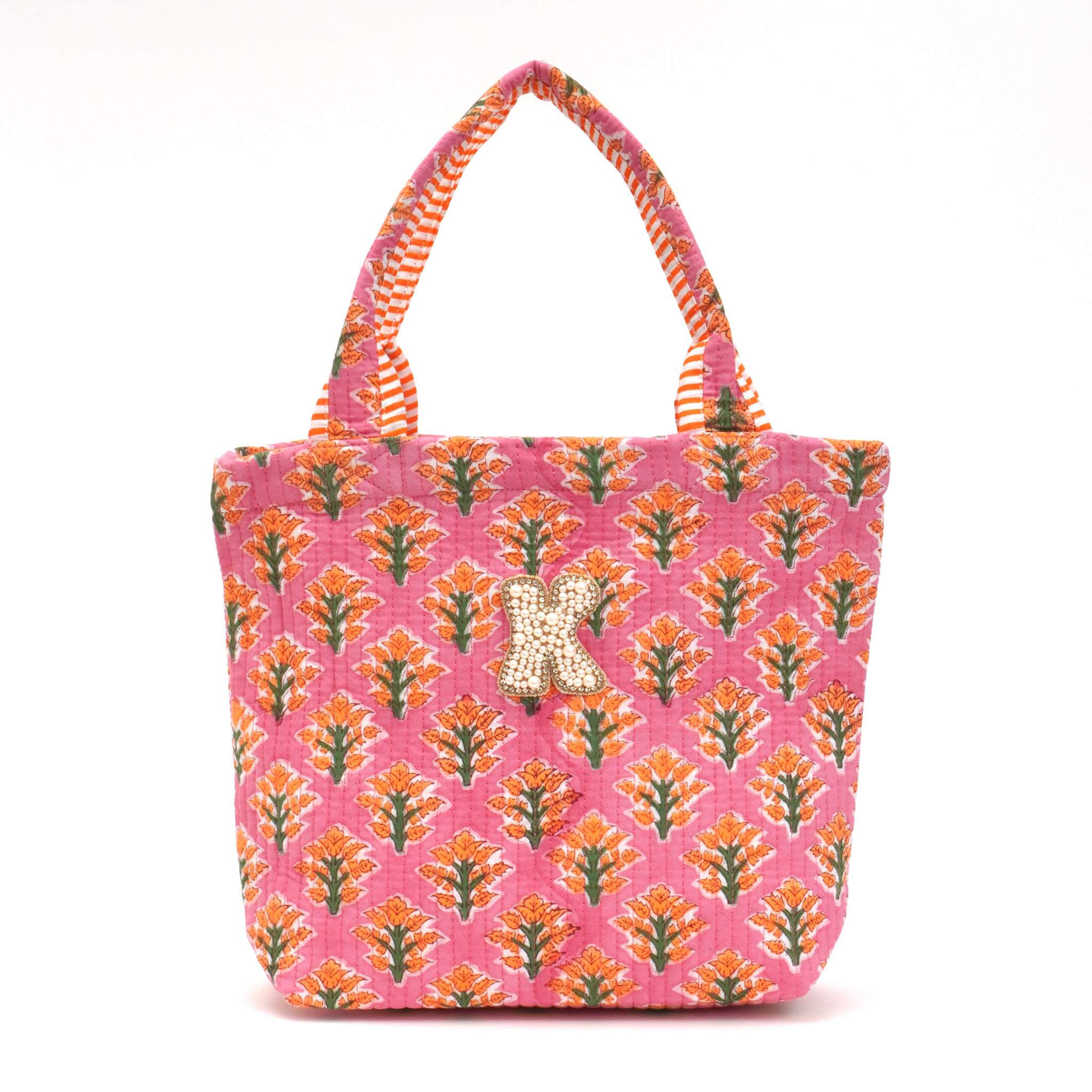 ブロックプリントバッグ｜K