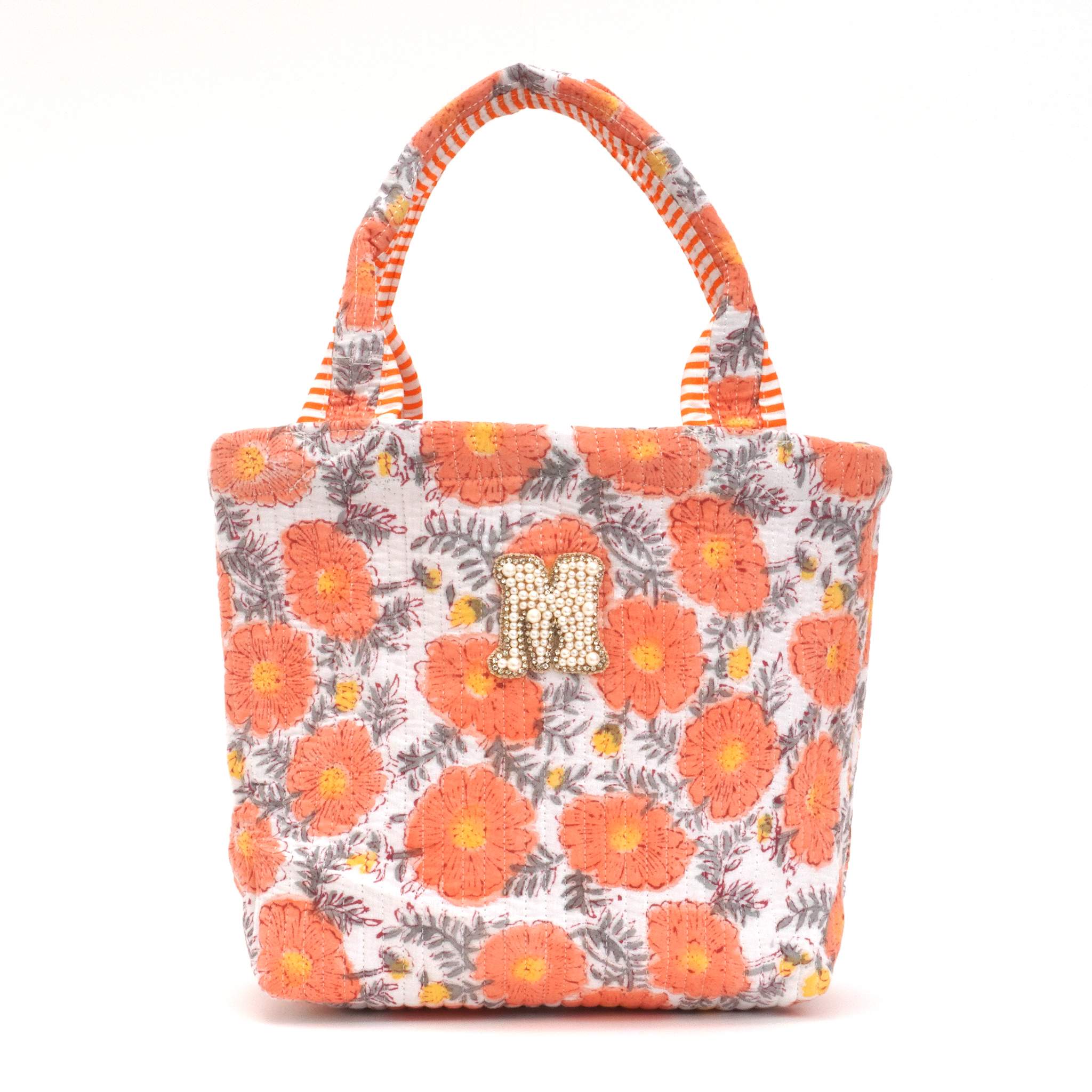 ブロックプリントバッグ｜M