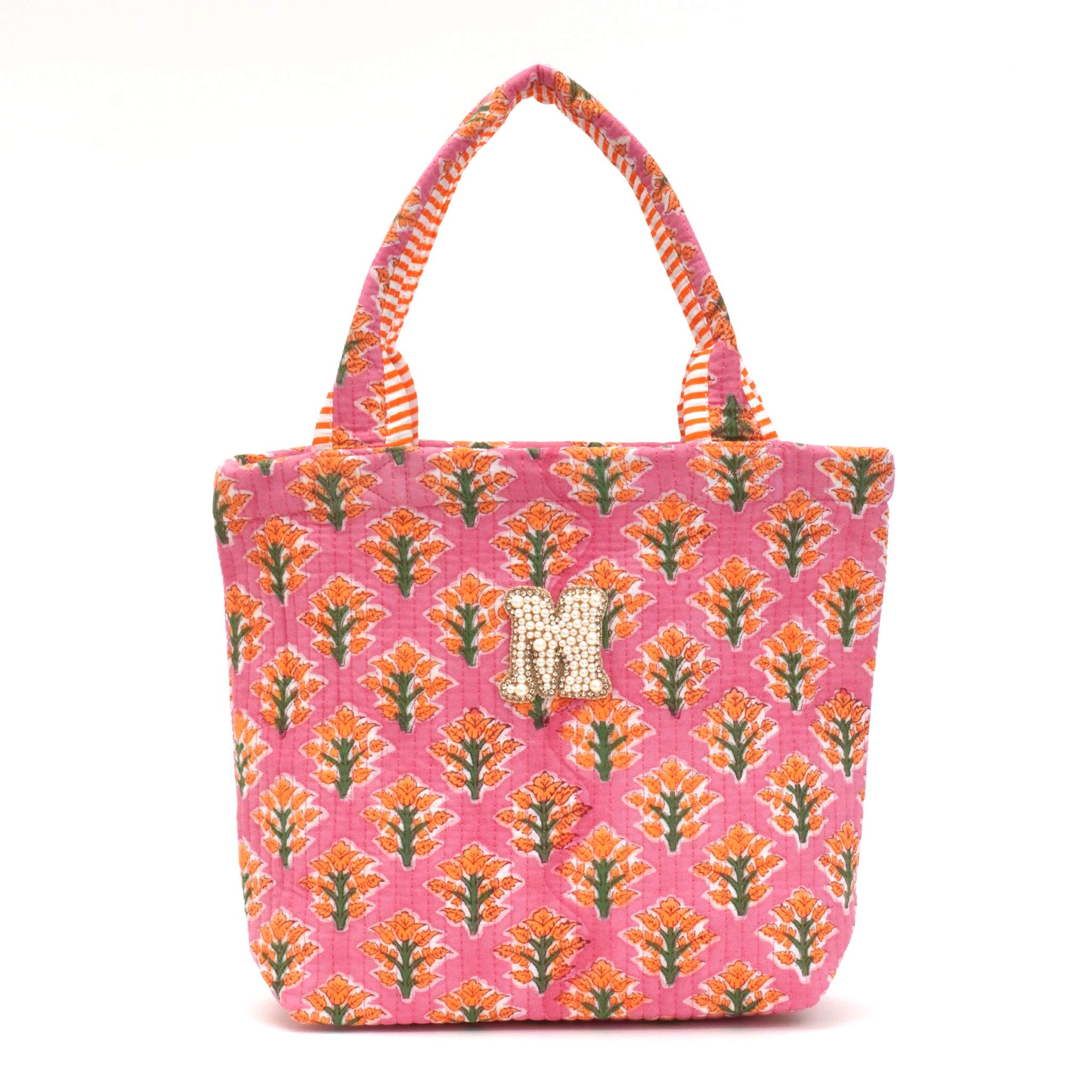 ブロックプリントバッグ｜M