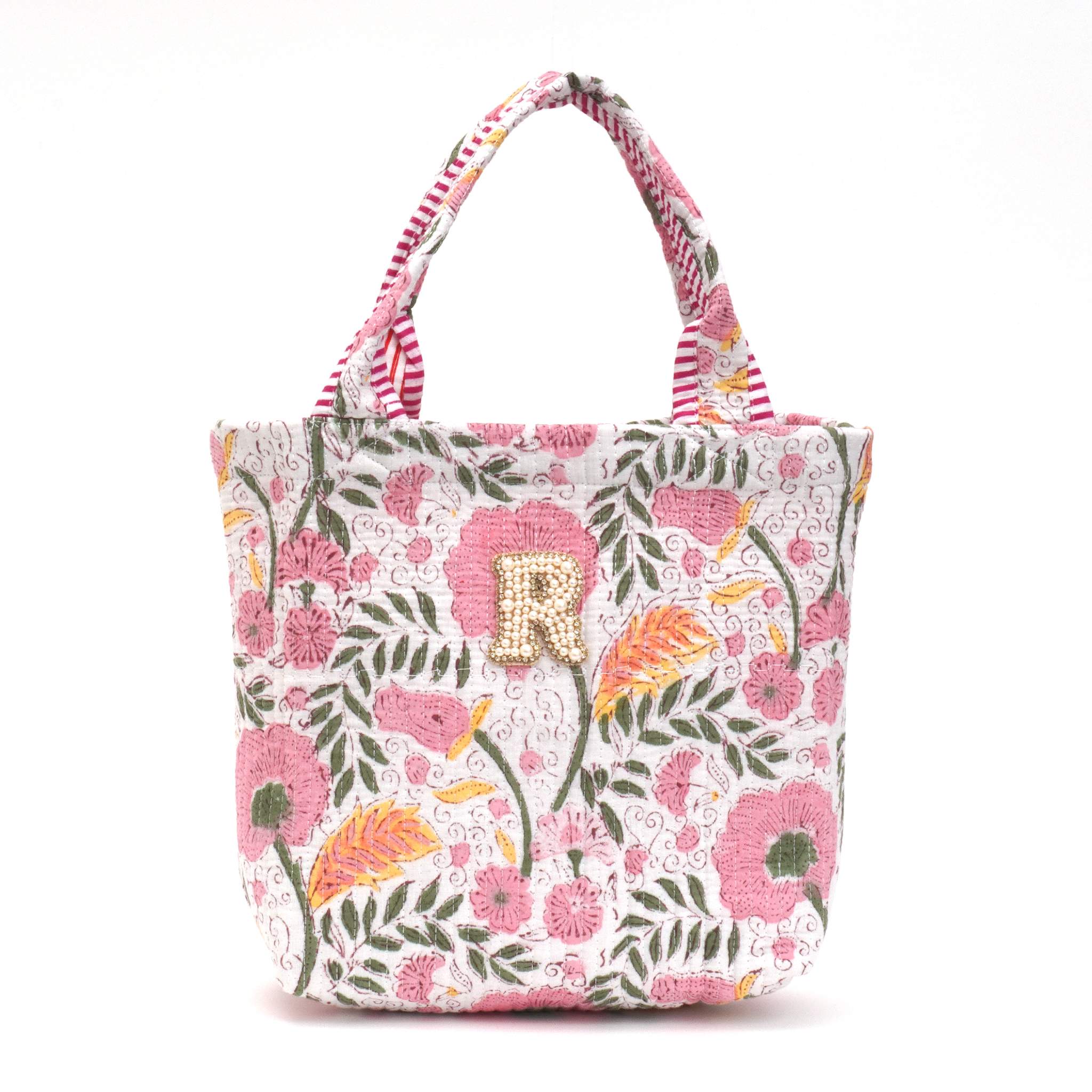 ブロックプリントバッグ｜R