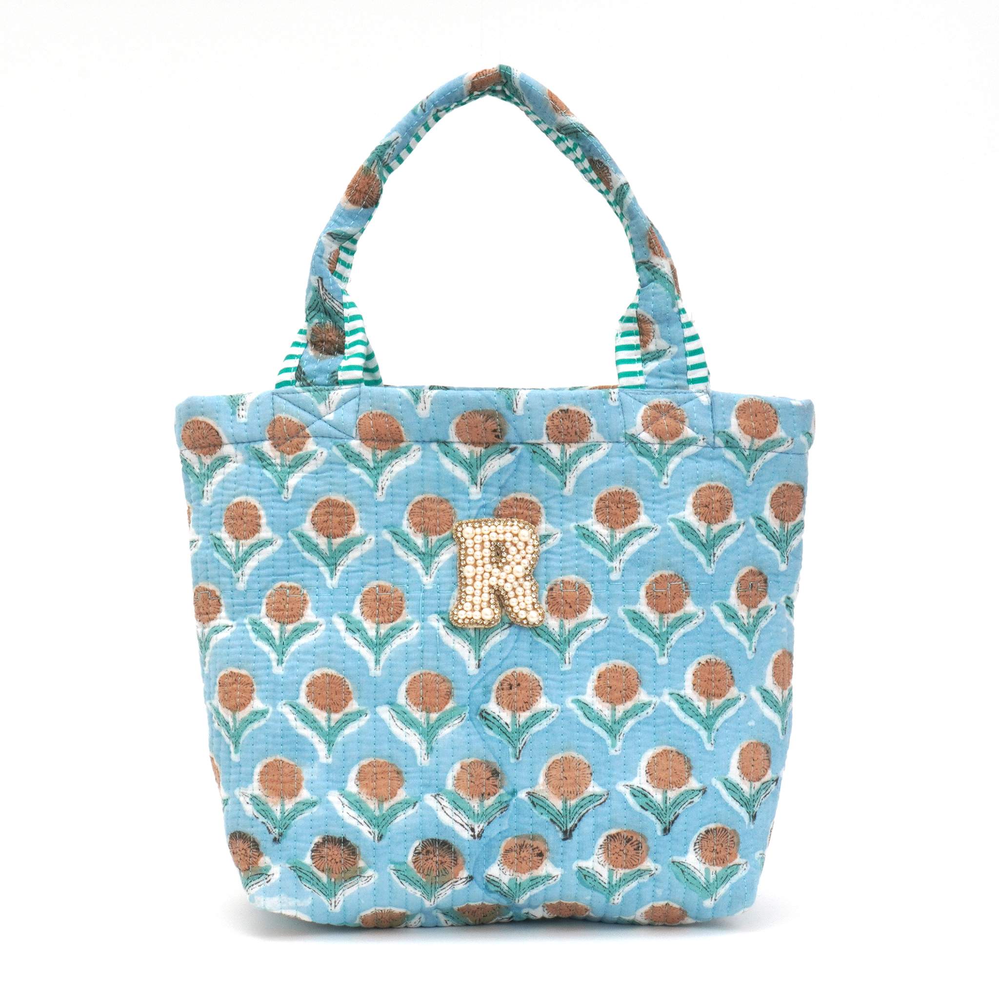 ブロックプリントバッグ｜R