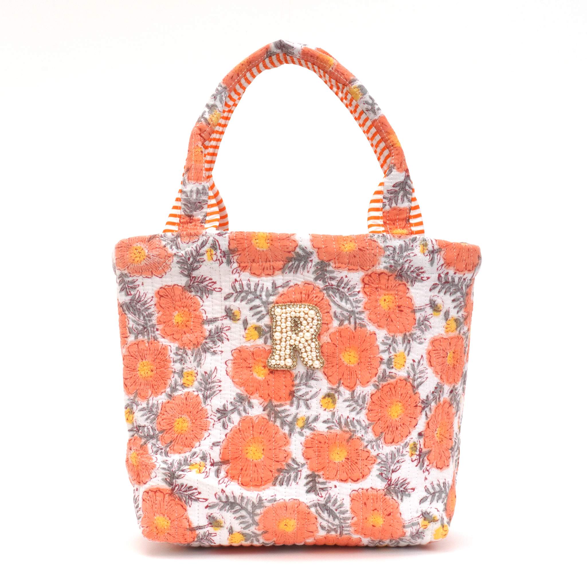 ブロックプリントバッグ｜R