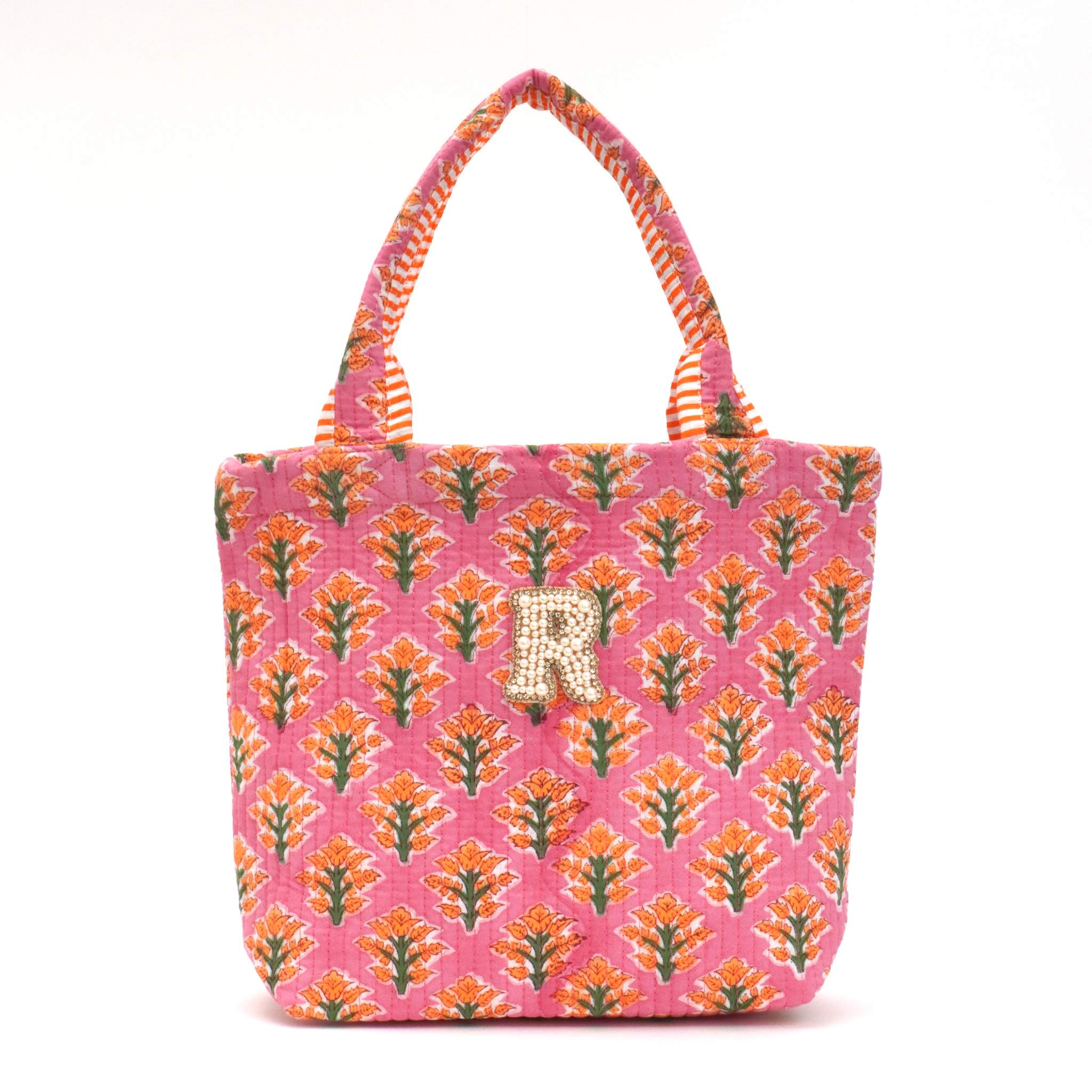 ブロックプリントバッグ｜R