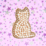 スター柄クリアミニバッグ｜ねこ