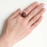 3300円 天然石リング｜カーネリアン