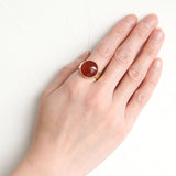 3300円 天然石リング｜カーネリアン