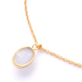 5500円 天然石ネックレス｜ムーンストーン