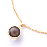 5500円 天然石ネックレス｜スモーキークォーツ