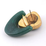 Marble motif earrings