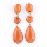 Color Retro Mochi -Fierce/Clip-on earringss