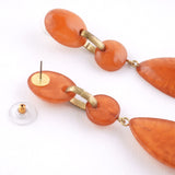 Color Retro Mochi -Fierce/Clip-on earringss