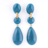 Color Retro Mochi -Fierce/Clip-on earringss