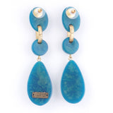 Color Retro Mochi -Fierce/Clip-on earringss