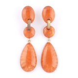 Color Retro Mochi -Fierce/Clip-on earringss