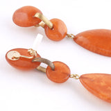 Color Retro Mochi -Fierce/Clip-on earringss