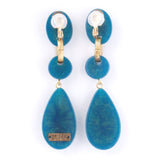 Color Retro Mochi -Fierce/Clip-on earringss