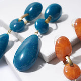 Color Retro Mochi -Fierce/Clip-on earringss