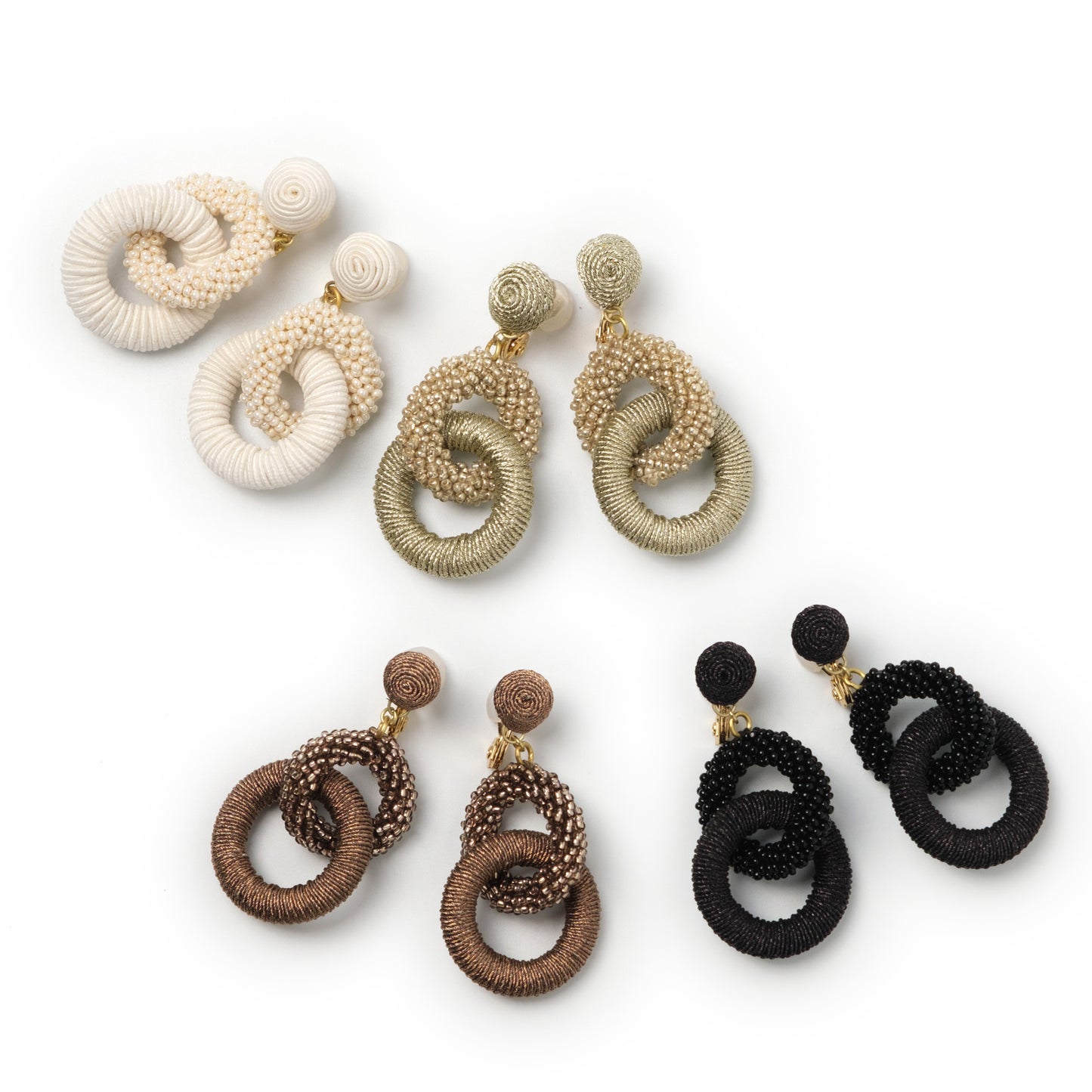 Round design motif piercing/earrings