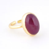 【OUTLET】ピンクカルセドニー｜天然石リング Raanii ラーニー