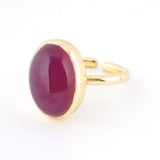 【OUTLET】ピンクカルセドニー｜天然石リング Raanii ラーニー