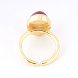 【OUTLET】ピンクカルセドニー｜天然石リング Raanii ラーニー