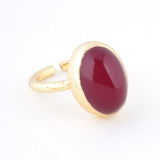 【OUTLET】ピンクカルセドニー｜天然石リング Raanii ラーニー