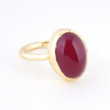 【OUTLET】ピンクカルセドニー｜天然石リング Raanii ラーニー