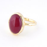 【OUTLET】ピンクカルセドニー｜天然石リング Raanii ラーニー