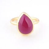 【OUTLET】ピンクカルセドニー｜天然石リング Raanii ラーニー