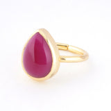 【OUTLET】ピンクカルセドニー｜天然石リング Raanii ラーニー