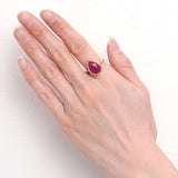 【OUTLET】ピンクカルセドニー｜天然石リング Raanii ラーニー