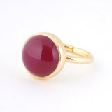 【OUTLET】ピンクカルセドニー｜天然石リング Raanii ラーニー