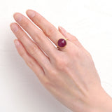 【OUTLET】ピンクカルセドニー｜天然石リング Raanii ラーニー