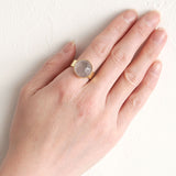 3300円 天然石リング｜ローズクォーツ