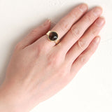 3300円 天然石リング｜スモーキークォーツ